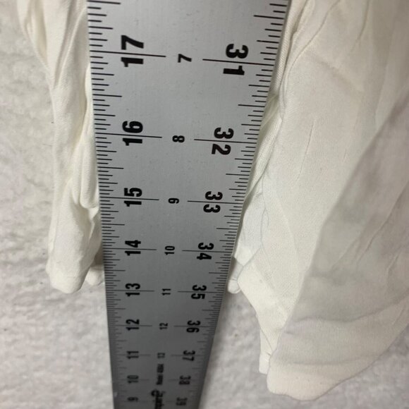 Raviya Women's V-Neck Flutter-Hem White Rayon Swimsuit Cover-Up Dress Size S NWT - Picture 6 of 10